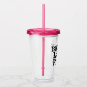 Bride's laatste ride acryl drinkbeker (Rechts)
