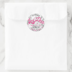Bride's Last Disco Ball Bachelorette Party Favorie Ronde Sticker