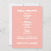 Bride's Last Ride Bachelorette Party Invitation Kaart (Achterkant)