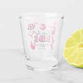 Bride's Last Ride Bachelorette Party Shot Glass Shot Glas (Achterkant)