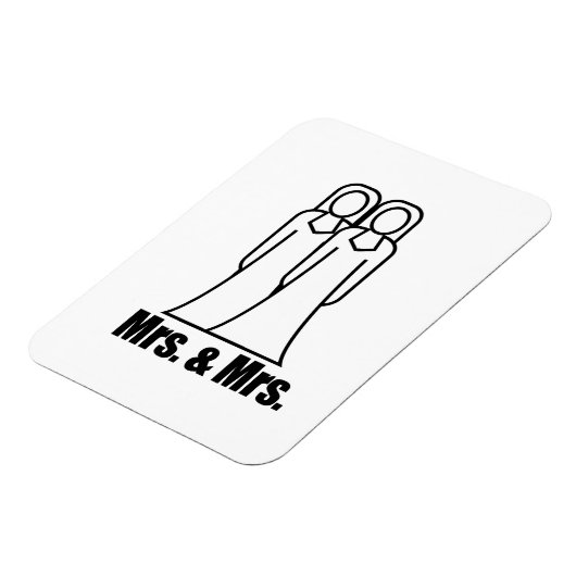 BRIDES MRS. AND MRS. -.png Magneet (Linkerzijde)