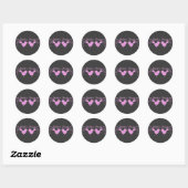 Bride's peps/roze ronde sticker (Vel)