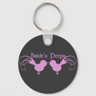 Bride's peps/roze sleutelhanger