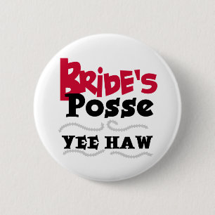 Bride's Posse Ronde Button 5,7 Cm