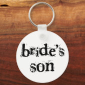 Bride's Son Black Text Sleutelhanger (Voorkant)
