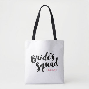 Bride's Squad Gepersonaliseerde Bridal Party Tasse Draagtas