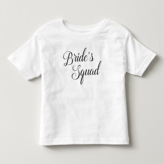 Bride's Squad Kinder Shirts (Voorkant)
