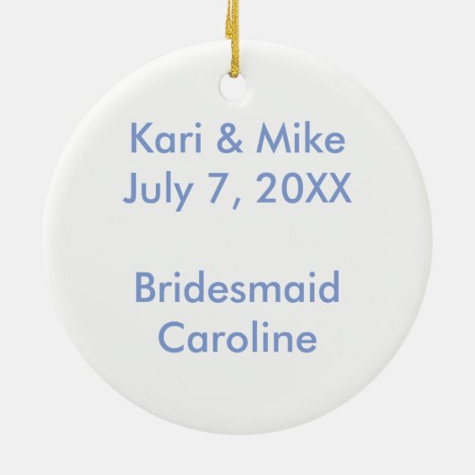 Bride's Team Keramisch Ornament (Achterkant)