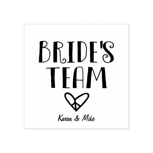 Bride's Team Stamper Rubberstempel (Afrduk)