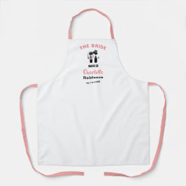 Brides Wedding Day Speciaal Apron gepersonaliseerd Schort