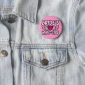 Bride's Wing-Girl Bachelorette Party Ronde Button 5,7 Cm (In situ)