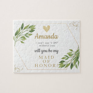 Bridesmai of Maid of Honor proposal puzzle Legpuzzel