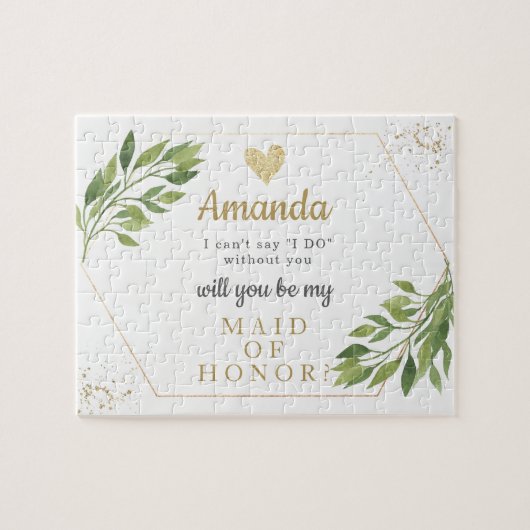 Bridesmai of Maid of Honor proposal puzzle Legpuzzel (Horizontaal)