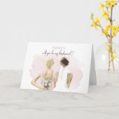Bridesmaid - Ashley Note Card Kaart (Gele Bloem)