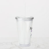 Bridesmaid Bachelorette Party Weddenschap Paars Acryl Drinkbeker (Rechts)