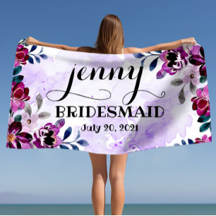 Bridesmaid Bachelorette Persoonlijk huwelijk Strandlaken