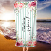 Bridesmaid Bachelorette Persoonlijke naam Strandlaken