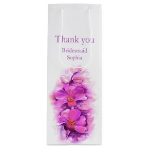 Bridesmaid bedankt voor de bruiloft cadeautas voor