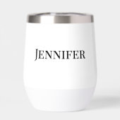 Bridesmaid Black Modern Elégant Personnalisé (Arrière)