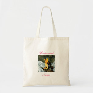 Bridesmaid blonde zeemeermin tote bag