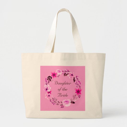 Bridesmaid Bride Moeder van de Bride Groom Grote Tote Bag (Voorkant)