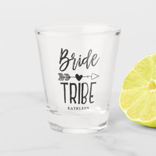 Bridesmaid Bride Tribe Custom Name Shot Glas