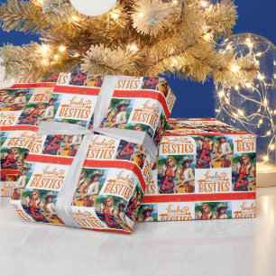 Bridesmaid Brides Besties Modern Foto Weddenschap Cadeaupapier