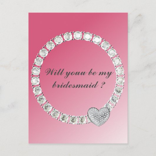 Bridesmaid Briefkaart (Voorkant)