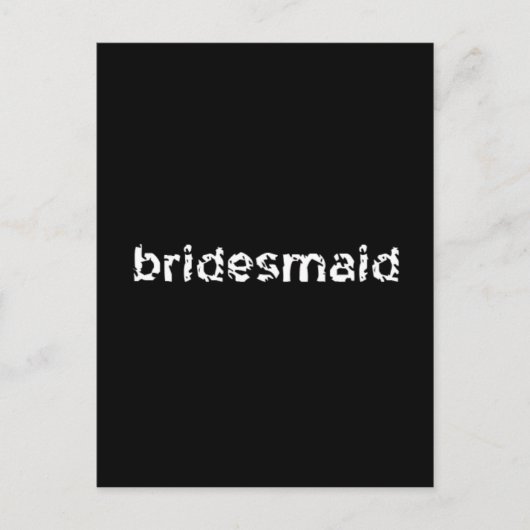 Bridesmaid Briefkaart (Voorkant)