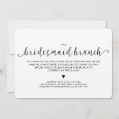 Bridesmaid Brunch Invitation - Kraft Kaart (Voorkant)