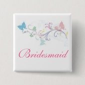 Bridesmaid Butterfly Button (Voorkant)