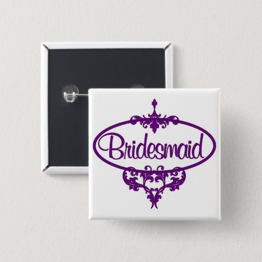 Bridesmaid Button (Voorkant /achterkant)