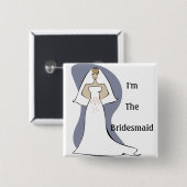 Bridesmaid Button (Voorkant /achterkant)