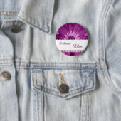 BRIDESMAID Button met BURGUNDY Flower V06 (In situ)