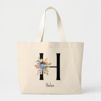 Bridesmaid Cadeau Wild Flower Alphabet H Sac fourr
