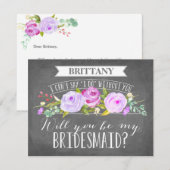 Bridesmaid Card | Bridesmaid Kaart (Voorkant / Achterkant)