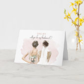Bridesmaid - Carte de note Shelby (Fleur jaune)