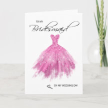 Bridesmaid Carte de remerciements