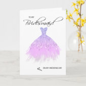 Bridesmaid Carte de remerciements (Fleur jaune)