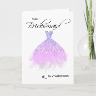 Bridesmaid Carte de remerciements