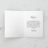 Bridesmaid Carte de remerciements (Intérieur)