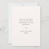 Bridesmaid carte de remerciements en brique brûlée (Dos)