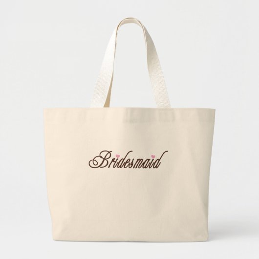 Bridesmaid Classy Browns Grote Tote Bag (Voorkant)