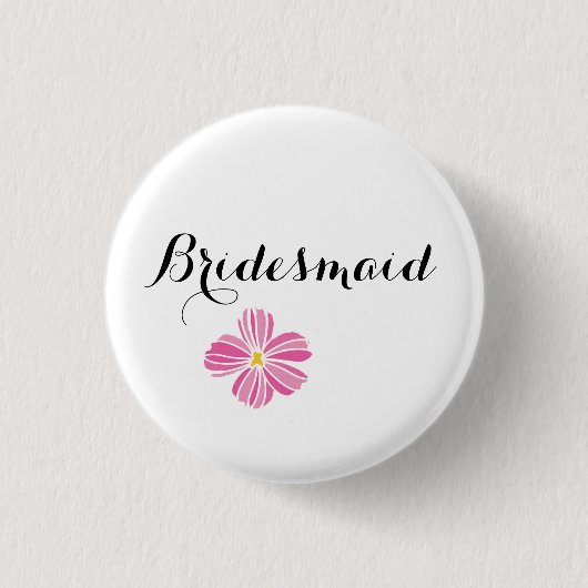 Bridesmaid Custom Wedding Pinback Buttonnen Badges Ronde Button 3,2 Cm (Voorkant)