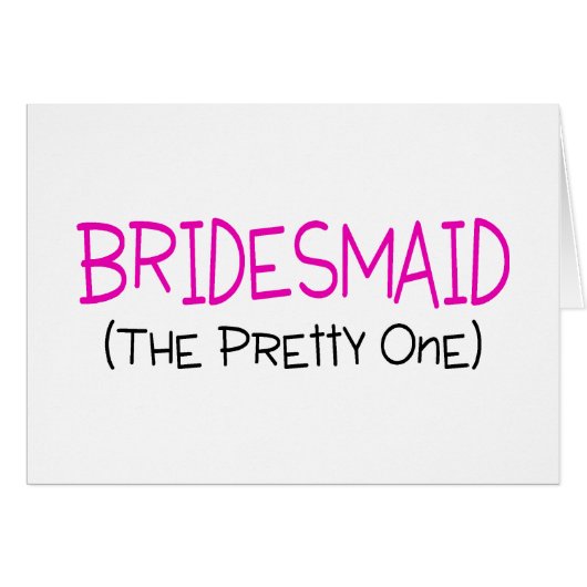 Bridesmaid de (Voorkant Horizontaal)
