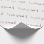 bridesmaid en or rose moderne<br><div class="desc">Elégant et clair rose design bridesmaid en or. Vous pouvez customiser la conception en modifiant la couleur de l'arrière - plan, en ajoutant un nom ou tout autre texte.</div>