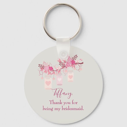 Bridesmaid Favor Gift Sleutelhanger (Voorkant)