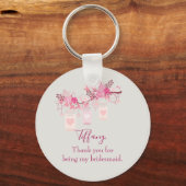 Bridesmaid Favor Gift Sleutelhanger (Voorkant)