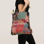 Bridesmaid Floral Boho Gift Pattern Canvas tas (Dichtbij)