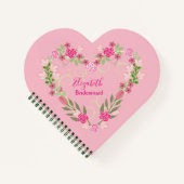 Bridesmaid Floral Notitieboek (Voorkant)
